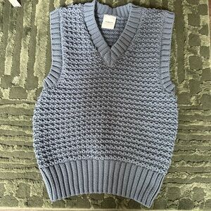 Varley Light Blue Knit Sweater Vest